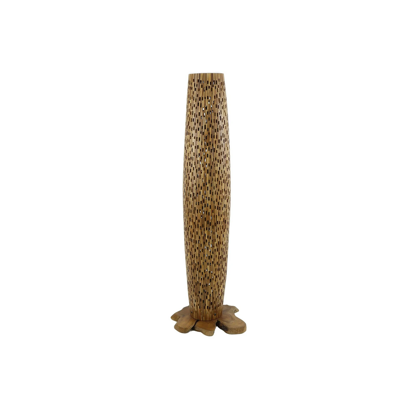 Stehleuchte Baronno, Höhe 145 cm, Teakholz, E27