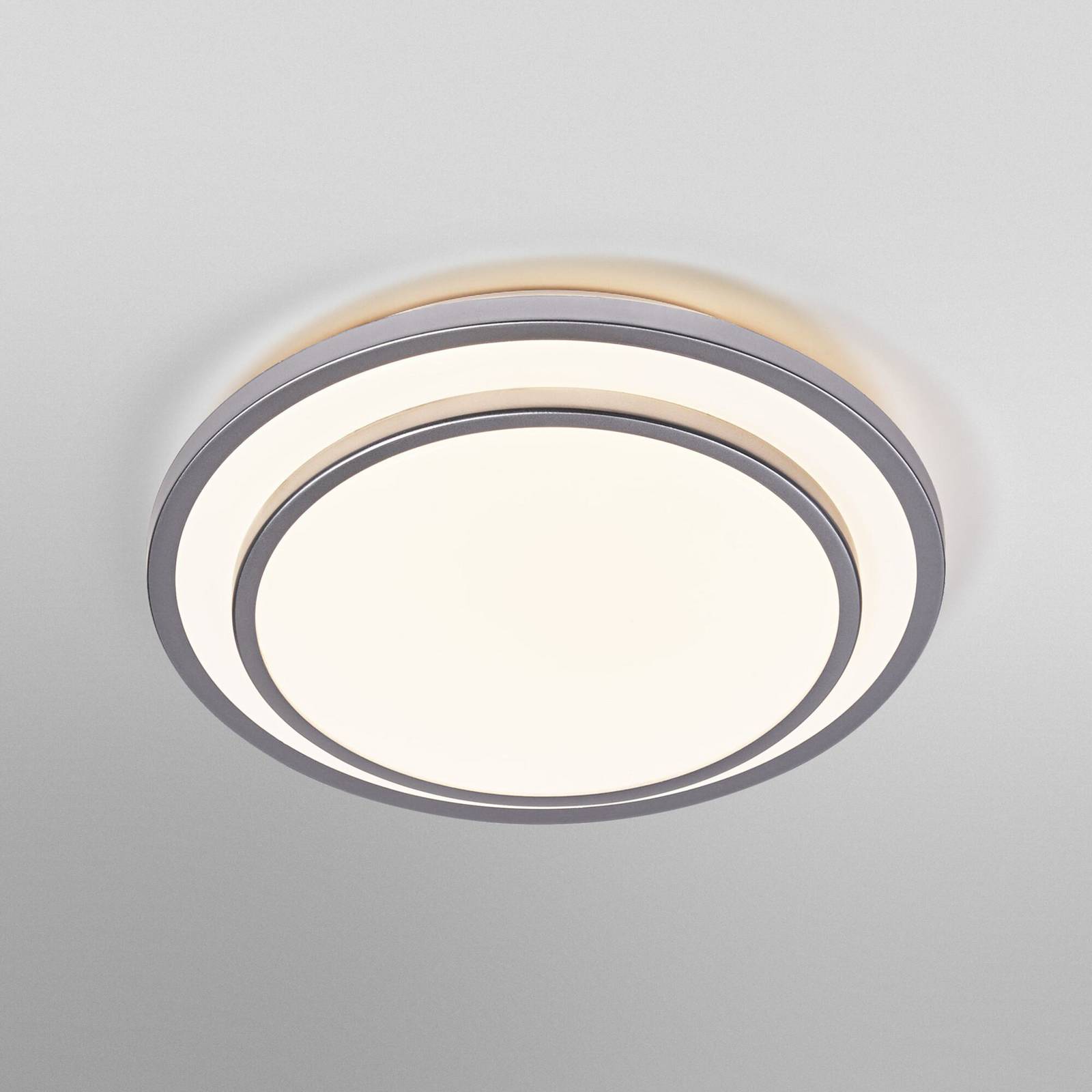 Lampa sufitowa LED OSRAM ORBIS BERLIN, srebrna, Ø 30 cm, metal