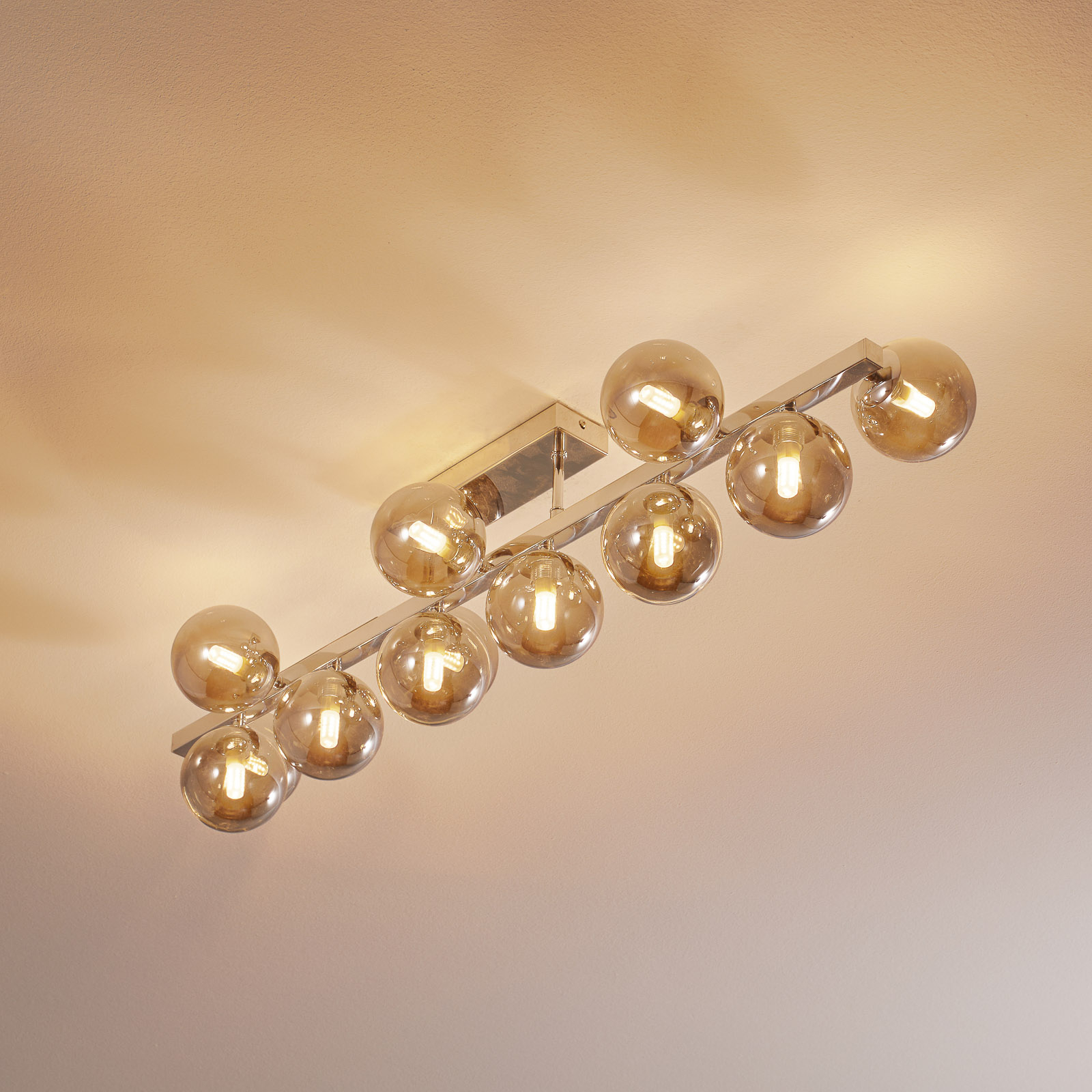 Aplique Dallas cromo, 13 luces