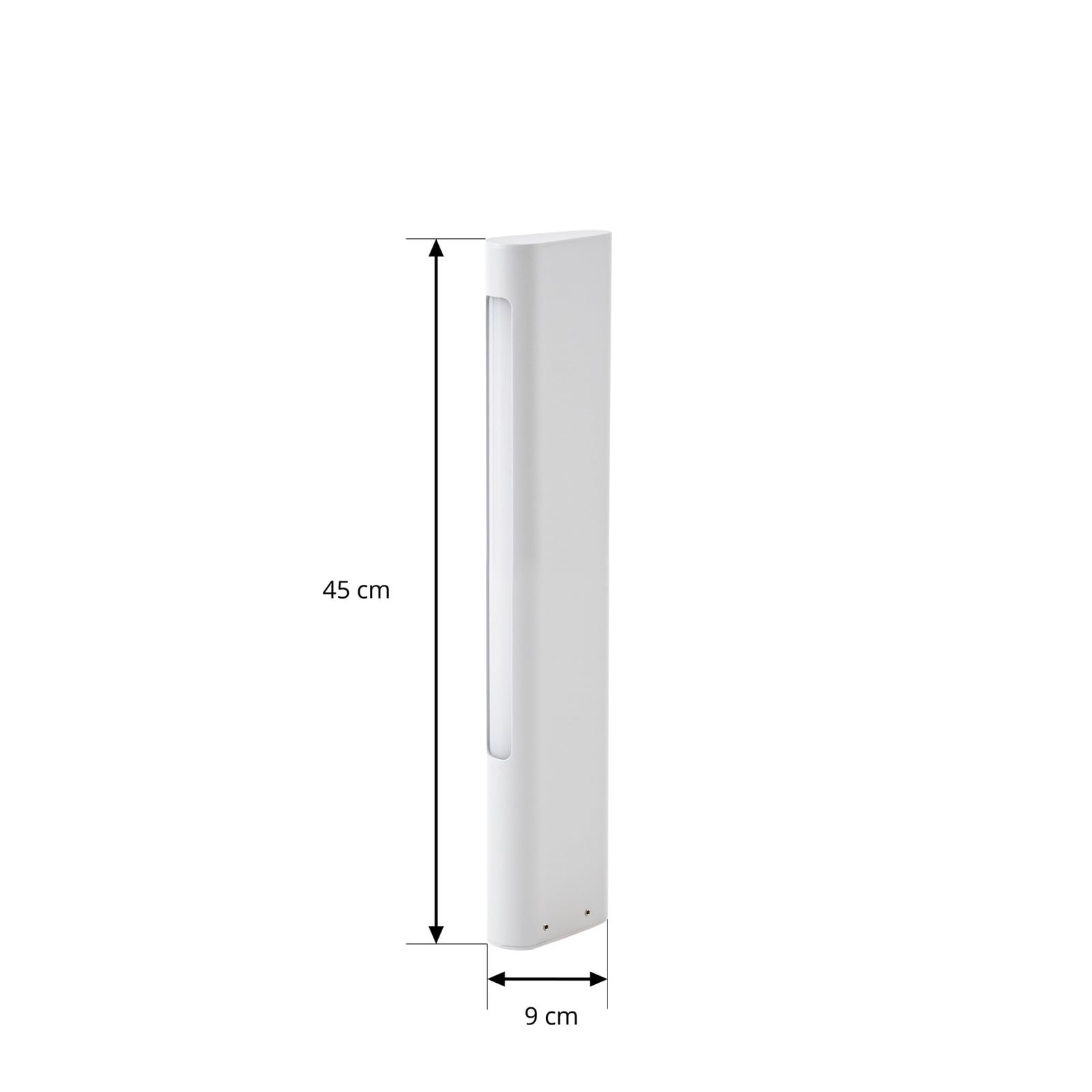 Lampione a LED Celiora, altezza 45 cm, grigia, IP65 - Lucande Lampione a LED Celiora, altezza 45 cm, grigia, IP65 - Lucande