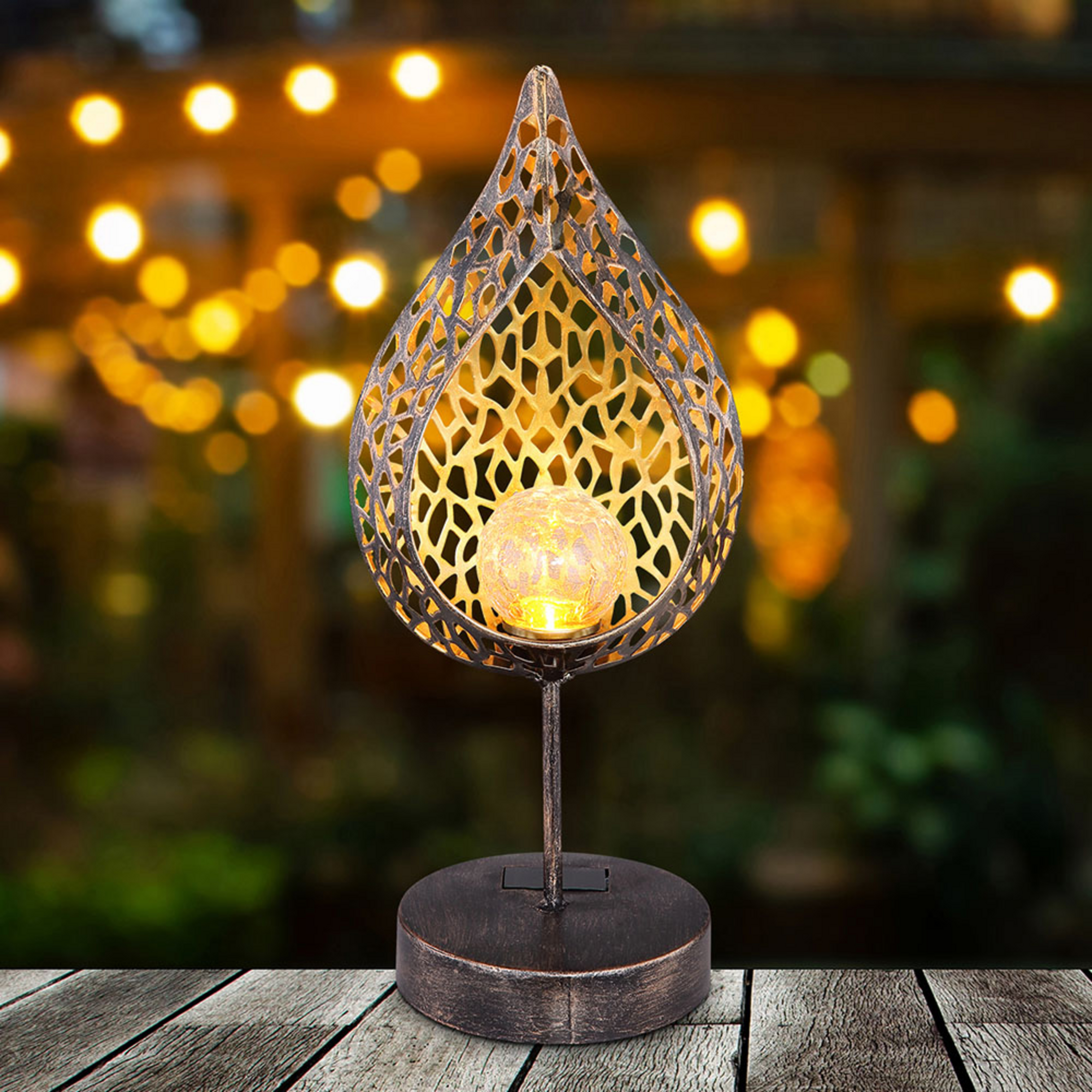 33528 LED solar light in leaf form
