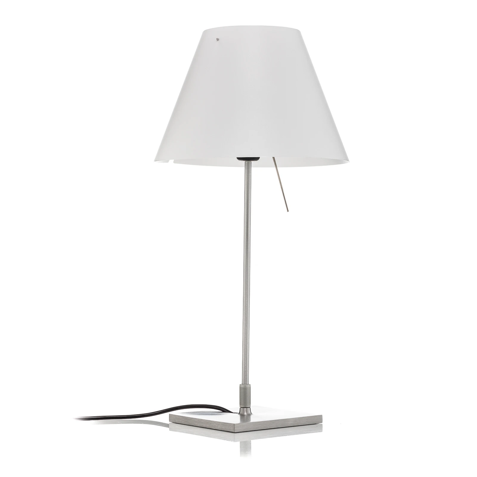 Luceplan Costanzina table lamp, aluminium, white