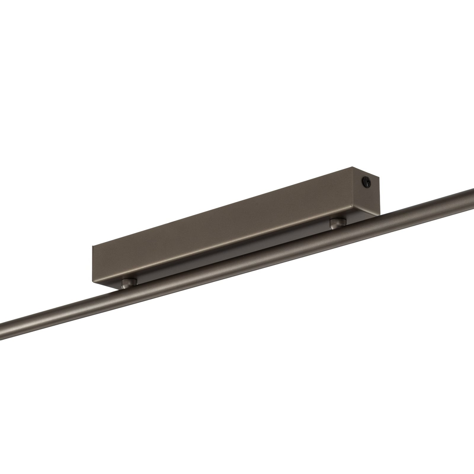 Deckenleuchte Imelo, braun, 4-flammig, Glas, Länge 140 cm