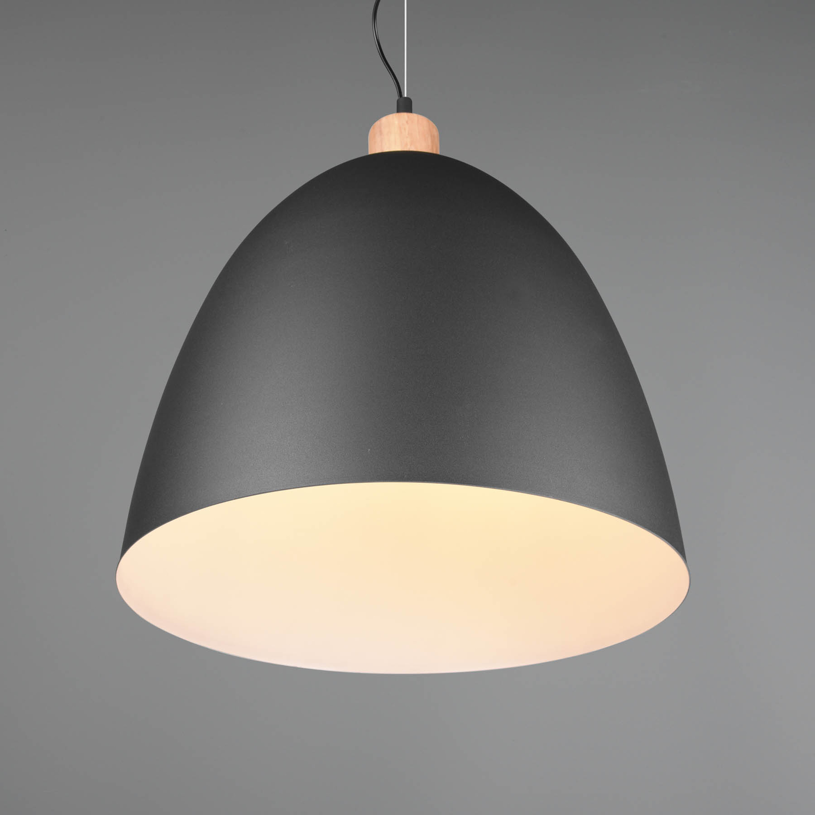 Hanglamp Jagger, 1-lamp, Ø 40 cm, zwart