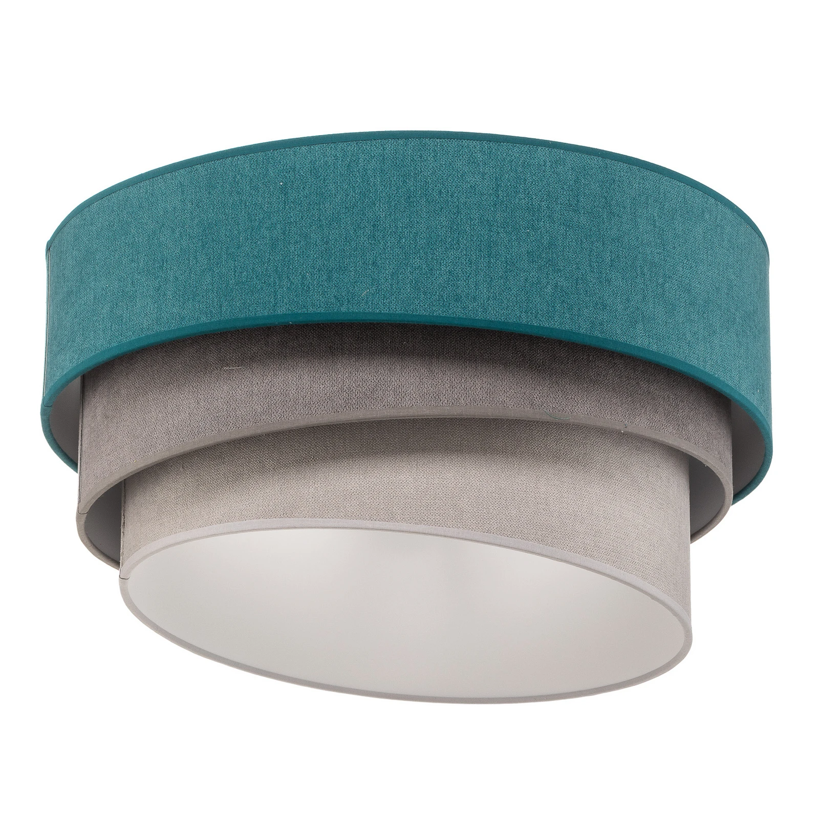 Plafonnier Pastell Trio 45 cm turquoise/gris/gris clair