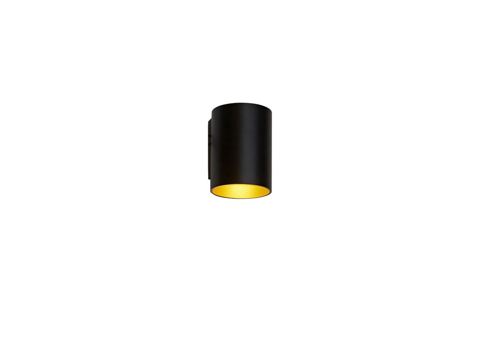 Tubus Outdoor Down W108 LED Wandleuchte Schwarz ANTIDARK - Terrasse - Aluminium
