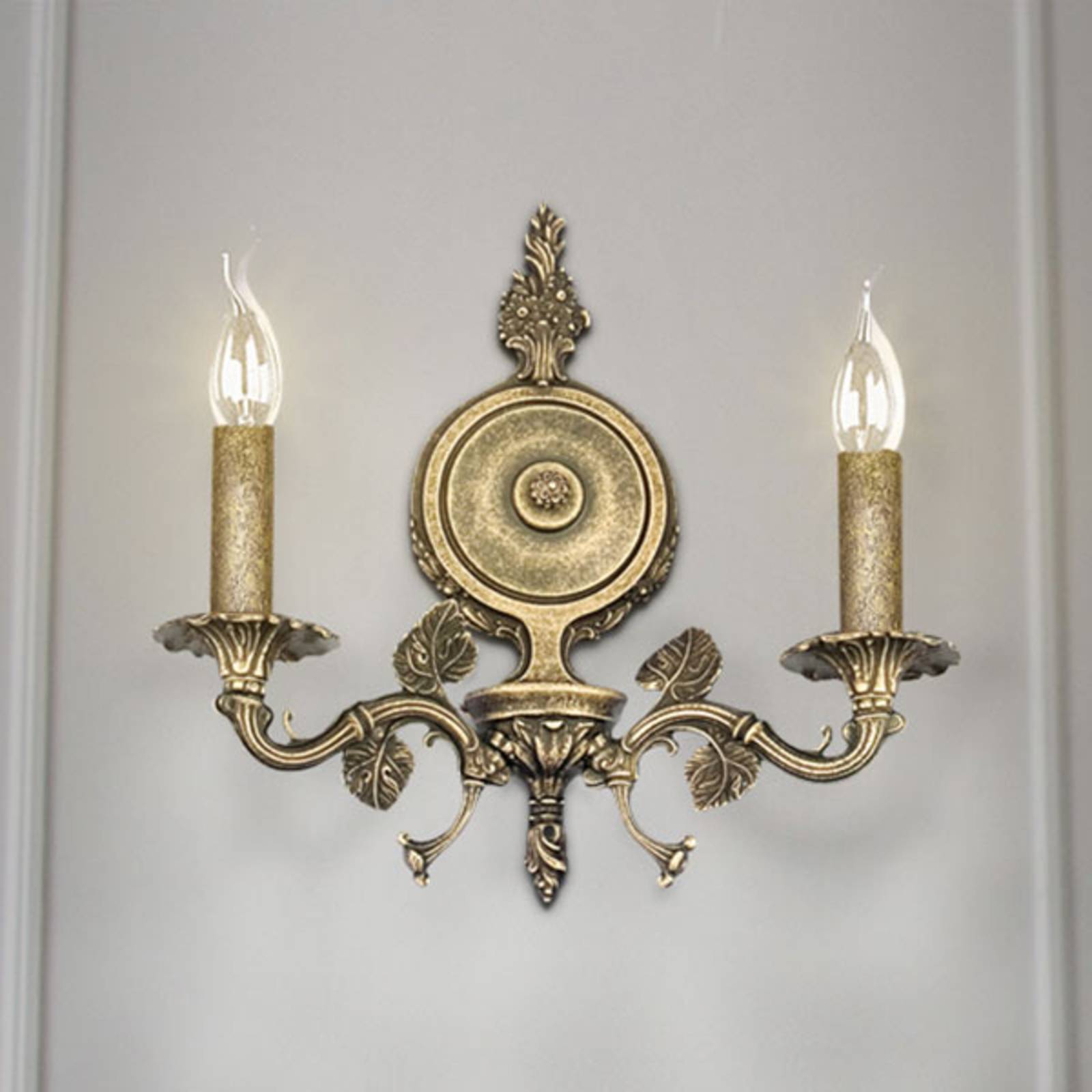 Applique Albero, à 2 lampes, bronze ancien