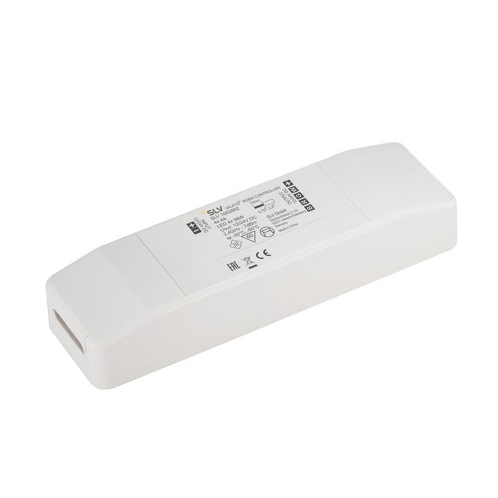 SLV Valeto LED strip control module 12/24 V RGBW, plastic, L: 13.4 cm, W: 3.9 cm, H: 2.4 cm