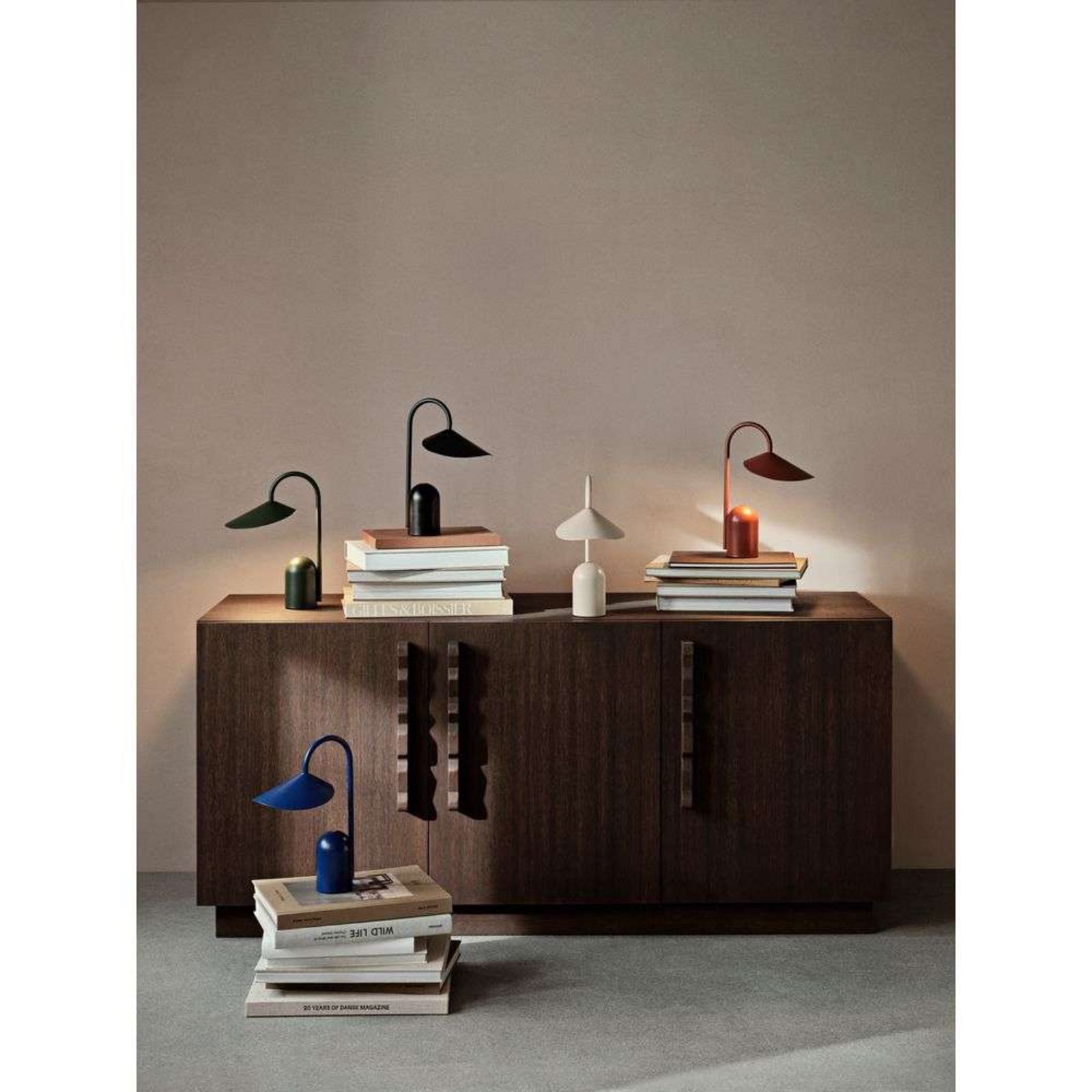 Arum Portable Table Lamp IP44 Black - Ferm Living