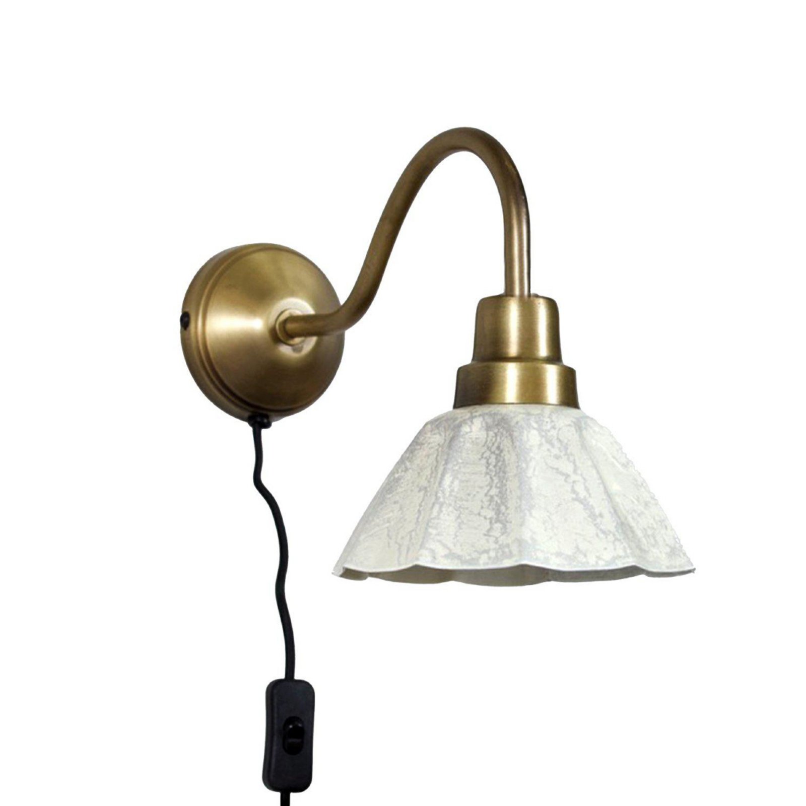 PR Home Lampa ścienna Ester, naturalny biały, wysięg 34 cm, metal
