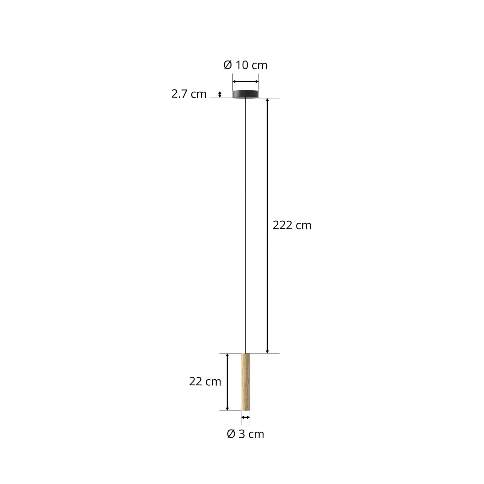 Chimes Suspension Chêne - UMAGE