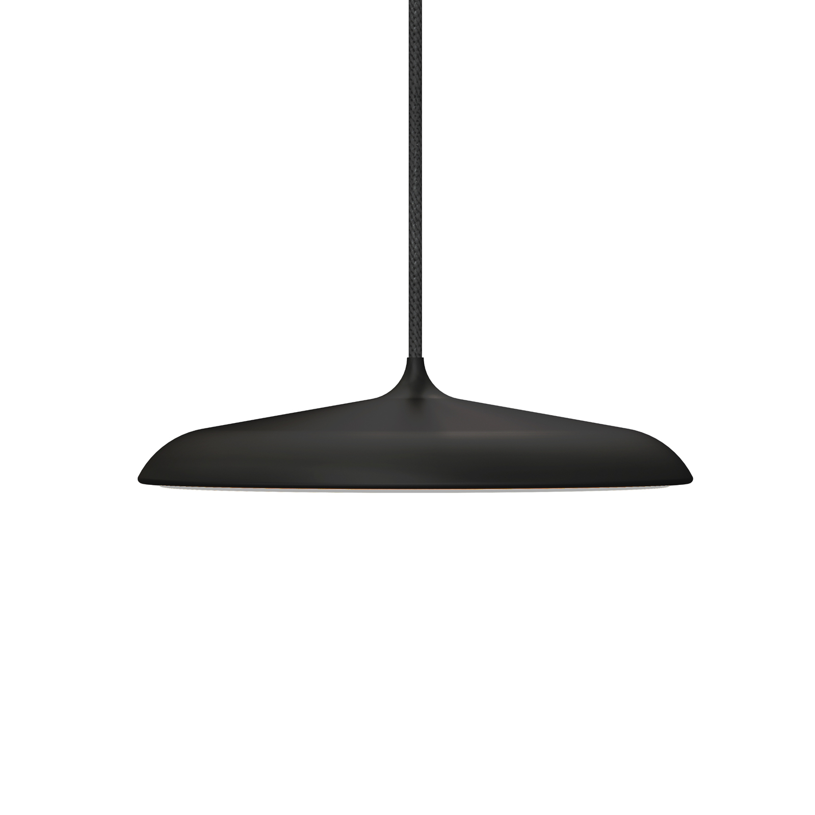 LED závěsné světlo Artist, Ø 25cm, černá