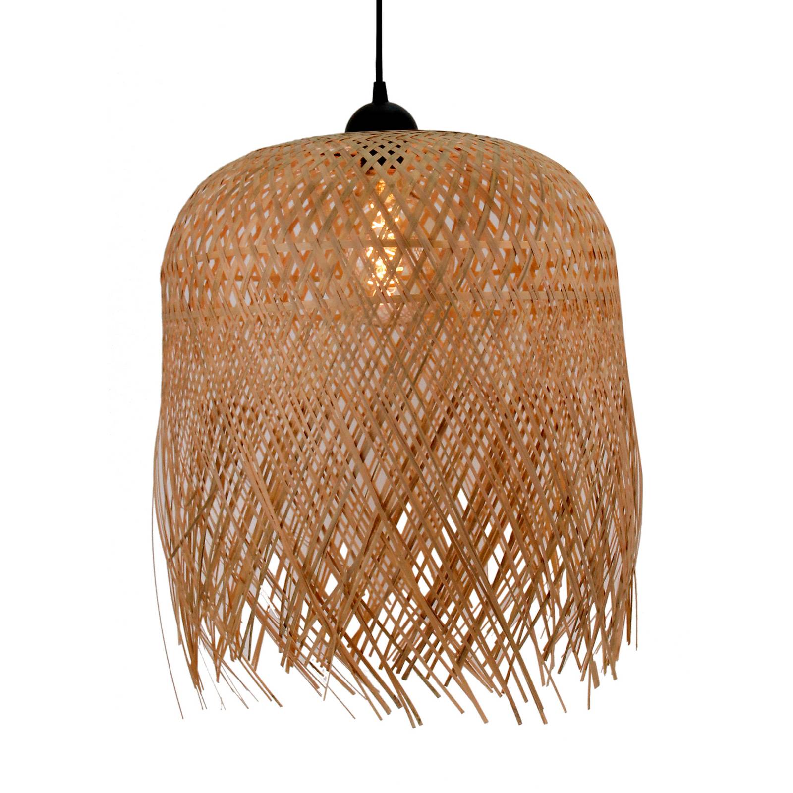 Lindby Solivia hanglamp van bamboe