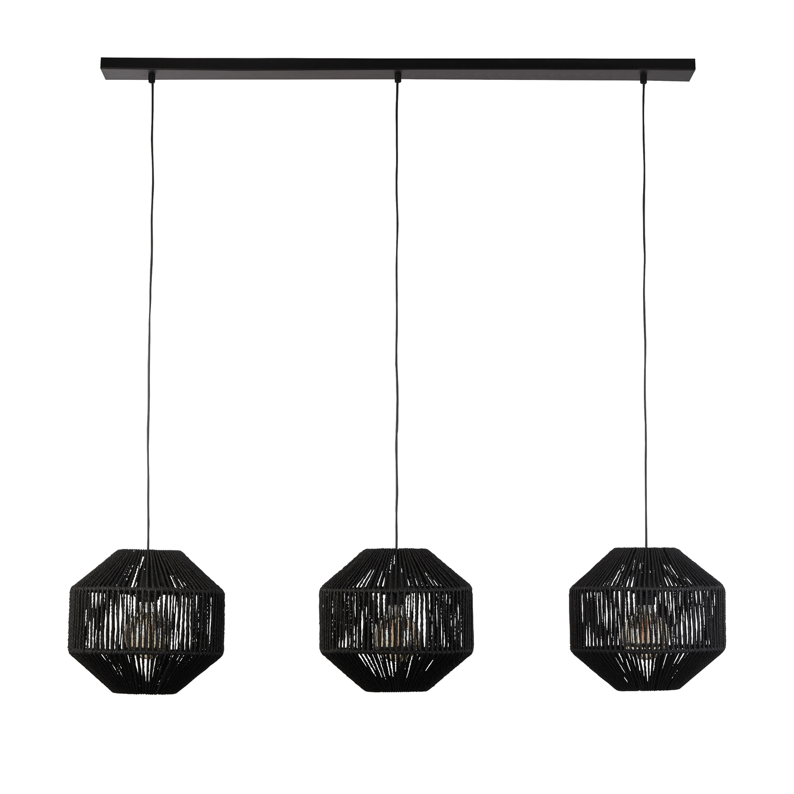 Hanglamp Wicker, 3-lamps
