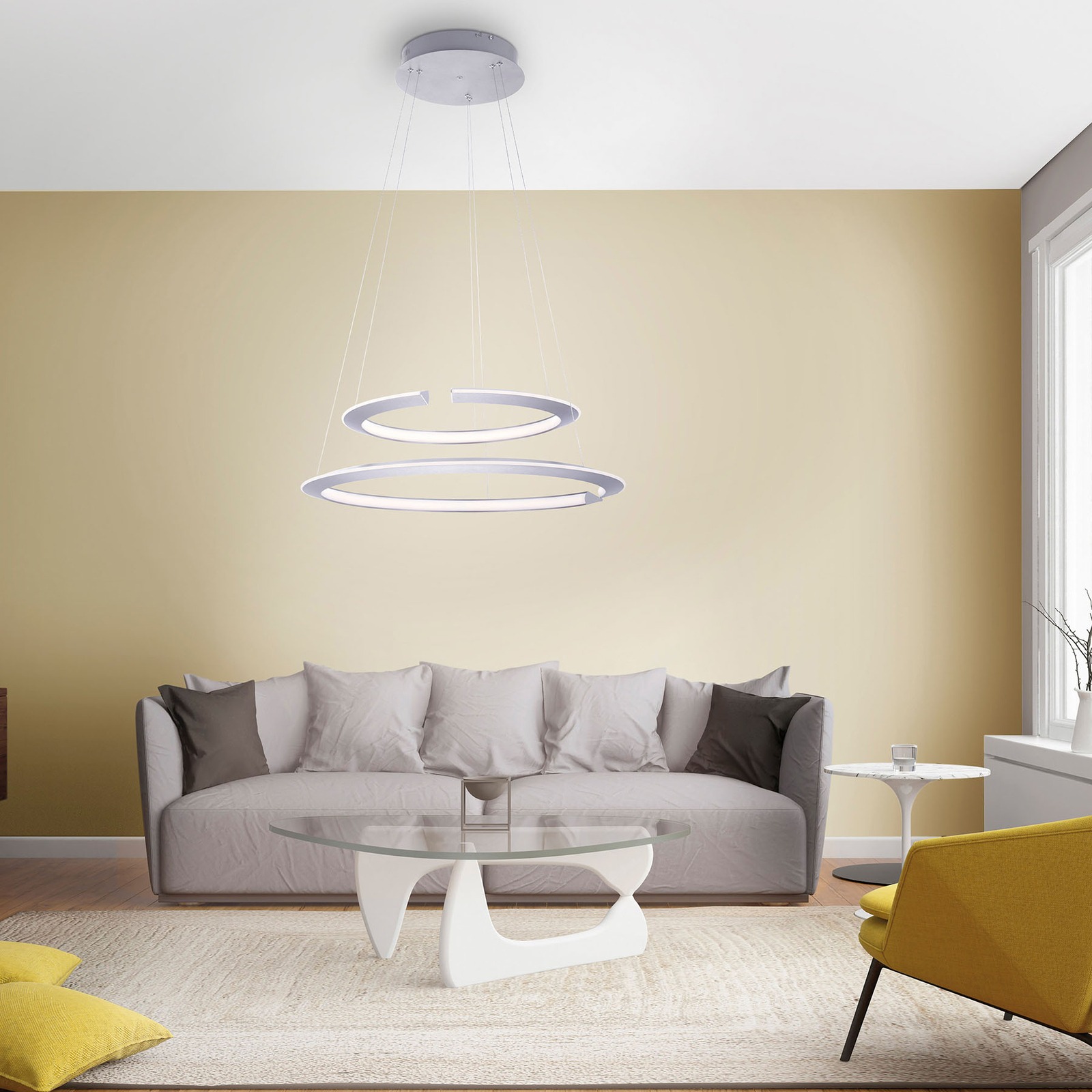 Berri overdrive om Alessa LED-pendellampe med to LED-ringe | Lampegiganten.dk