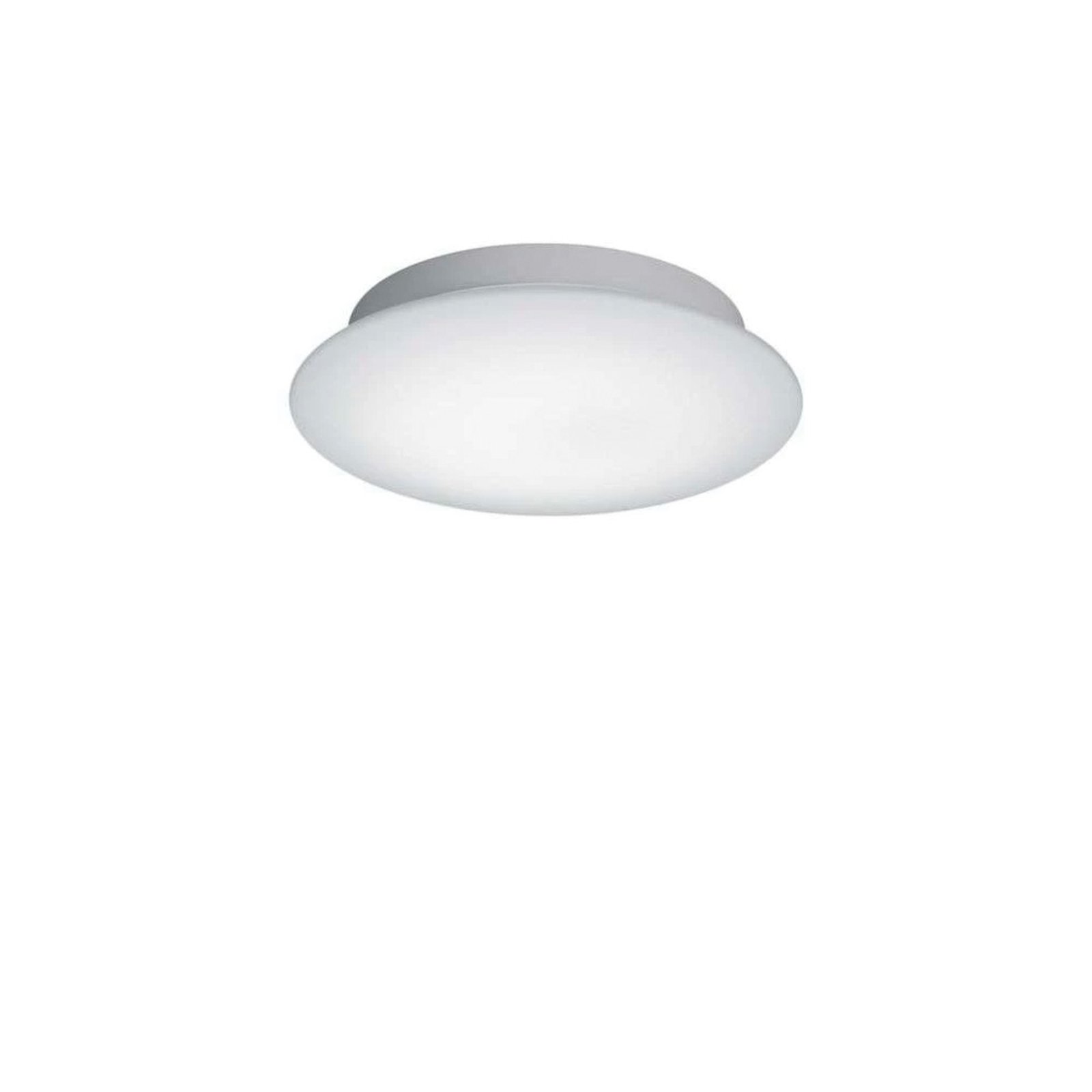 Nurglas Plafond Ø26 White/Opal Satin - Bankamp