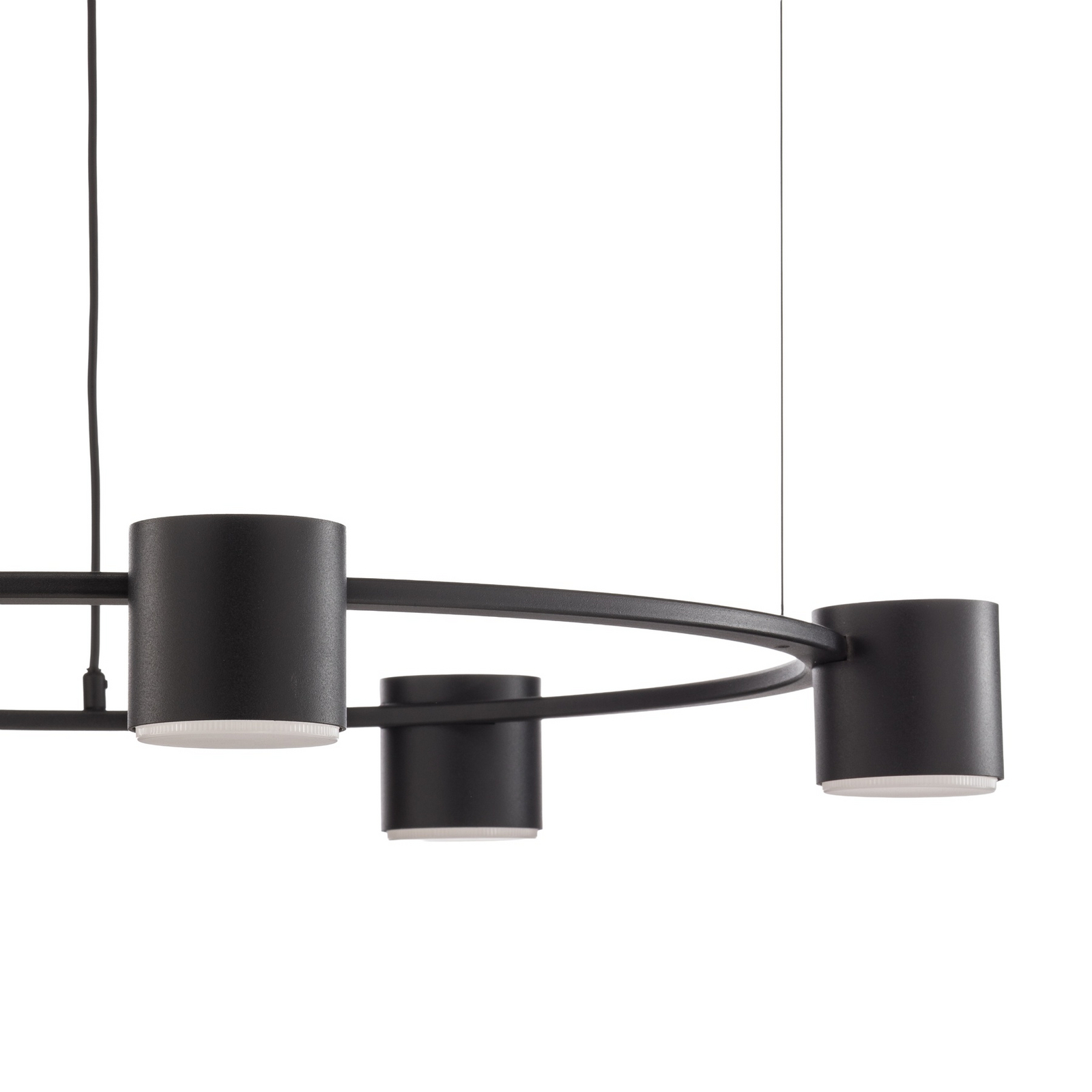 Pakabinamas šviestuvas „Kodo“, 5 lempų, juodas, plienas, GX53