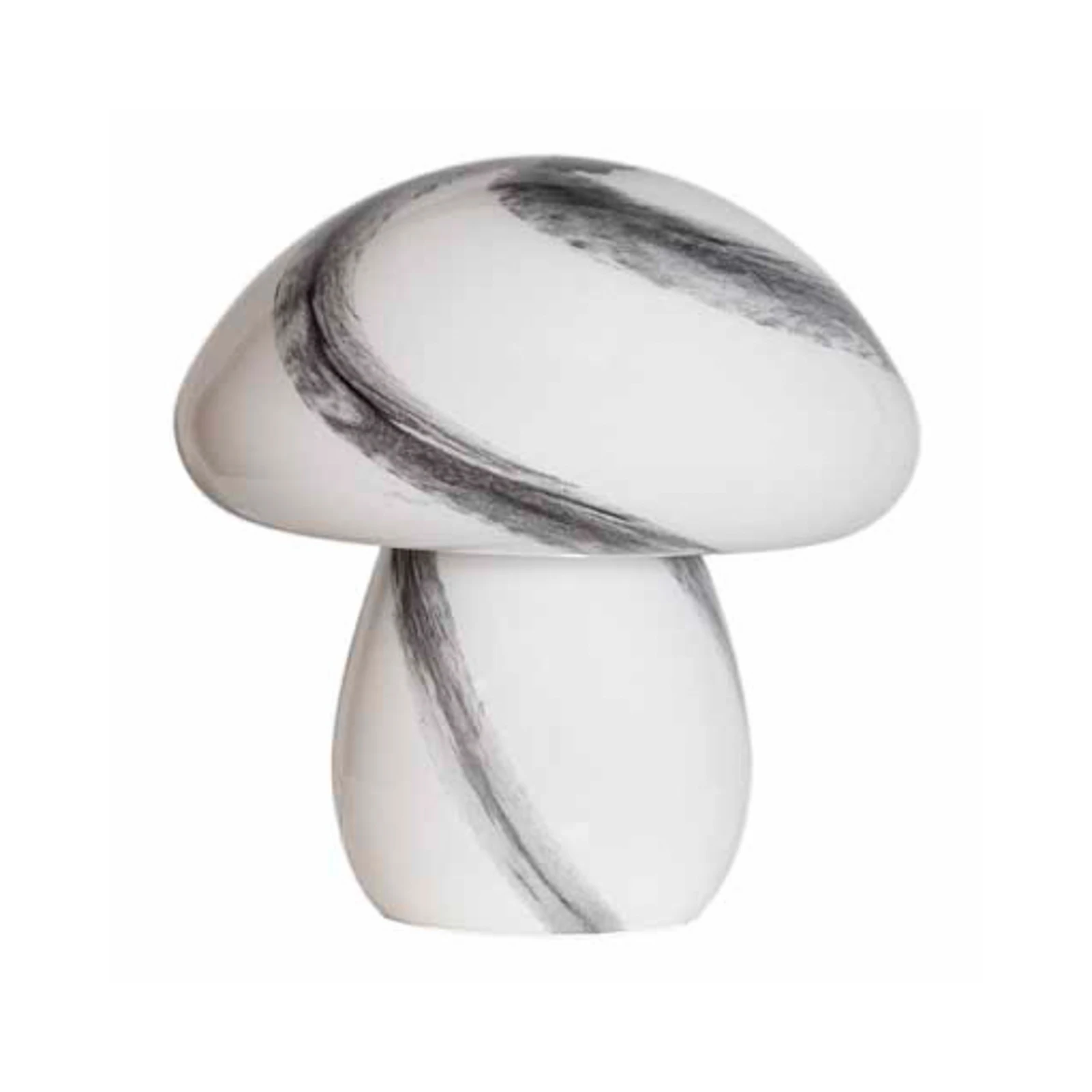By Rydéns lampe à poser Mira Mushroom, noir/blanc, verre