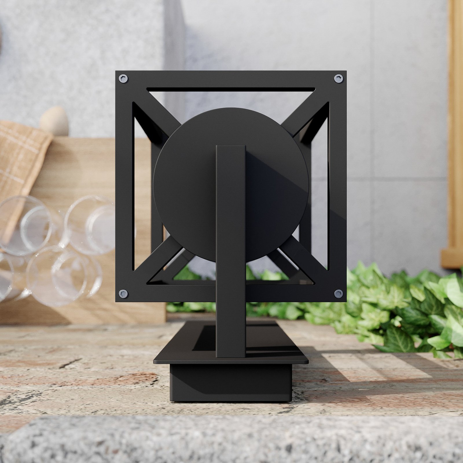 Ferda Down Buiten Wandlamp IP44 Graphite - Lucande