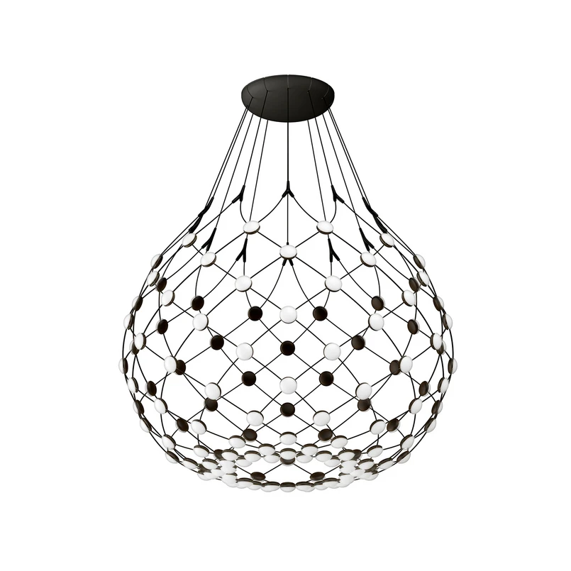 Luceplan – Mesh Pendelleuchte Ø80xH60 Phase 2m Black