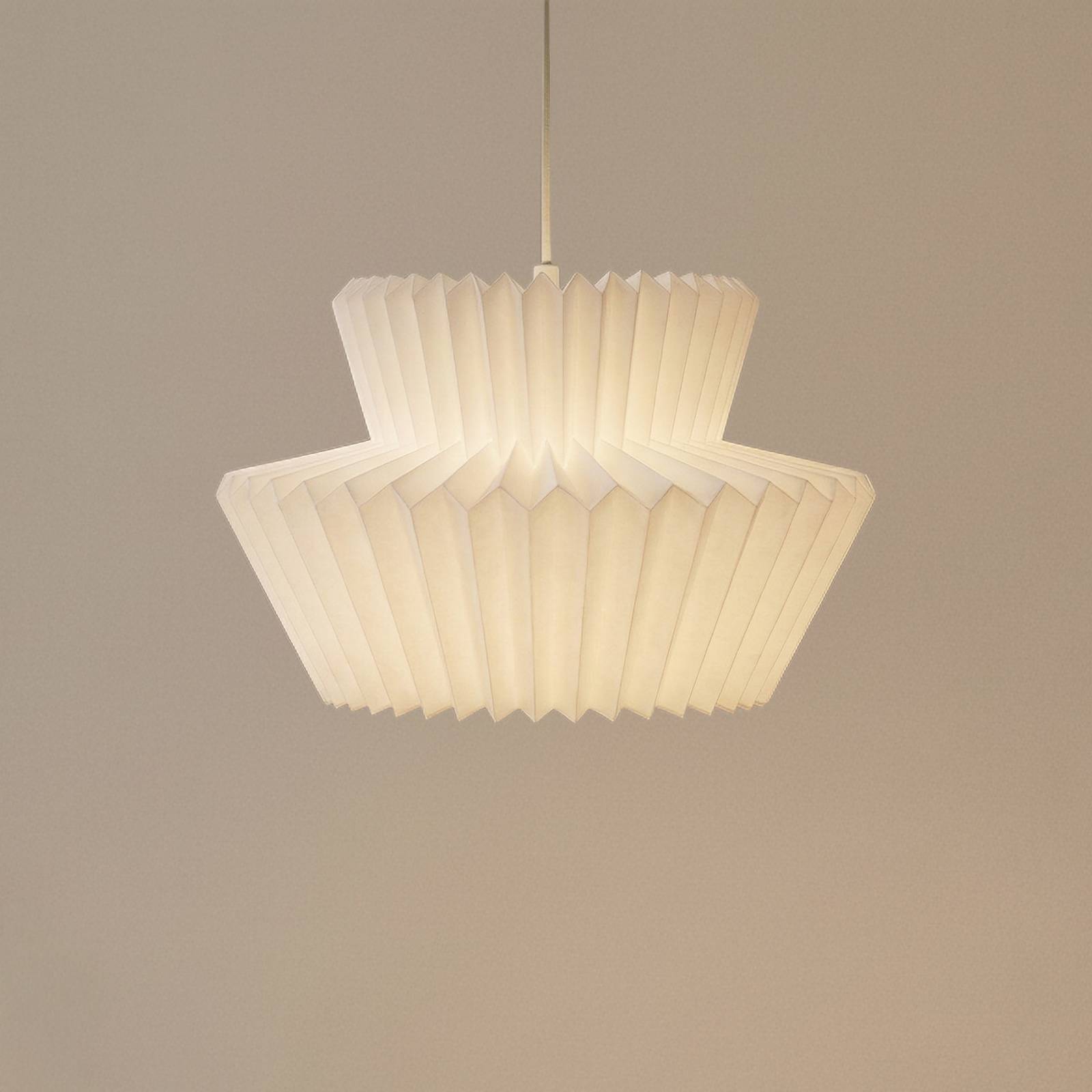 Lindby Hängeleuchte Magali, weiß, Papier, Ø 45 cm, E27 günstig online kaufen