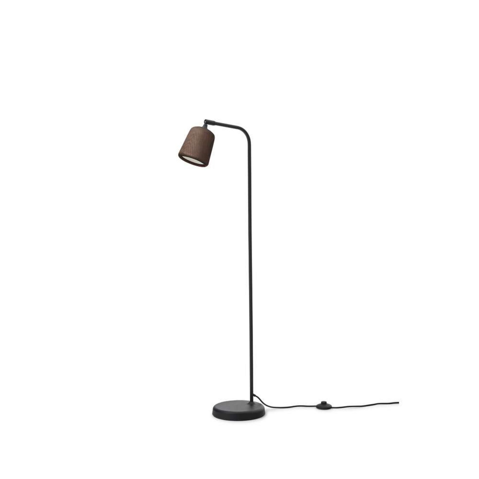 Material Podna lampa Smoked Oak - New Works