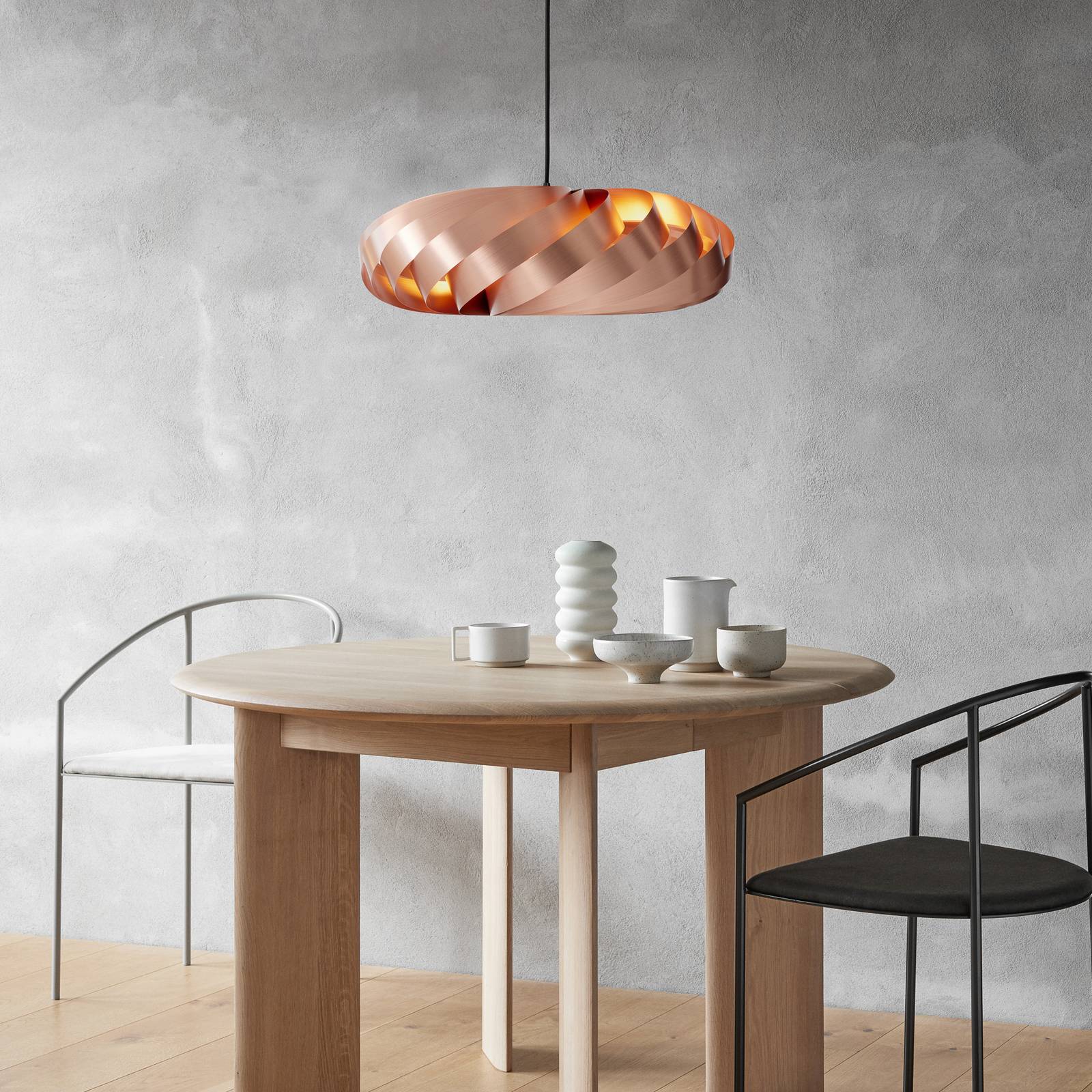 Tom Rossau hanglamp TR5, Ø 60 cm, koper, aluminium