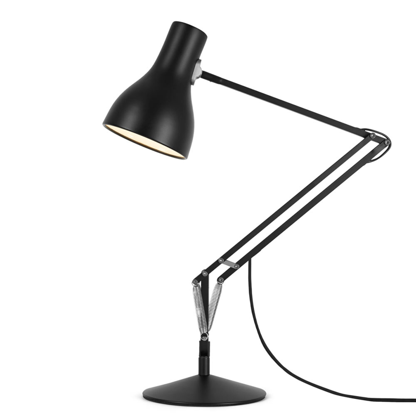 Anglepoise Τύπος 75 επιτραπέζιο φωτιστικό βελούδινο μαύρο