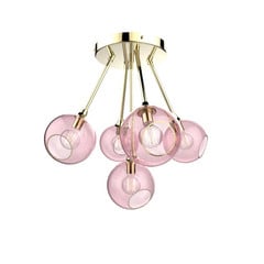 Ballroom Molecule Lámpara Colgante Latón/Rosa - Design By Us