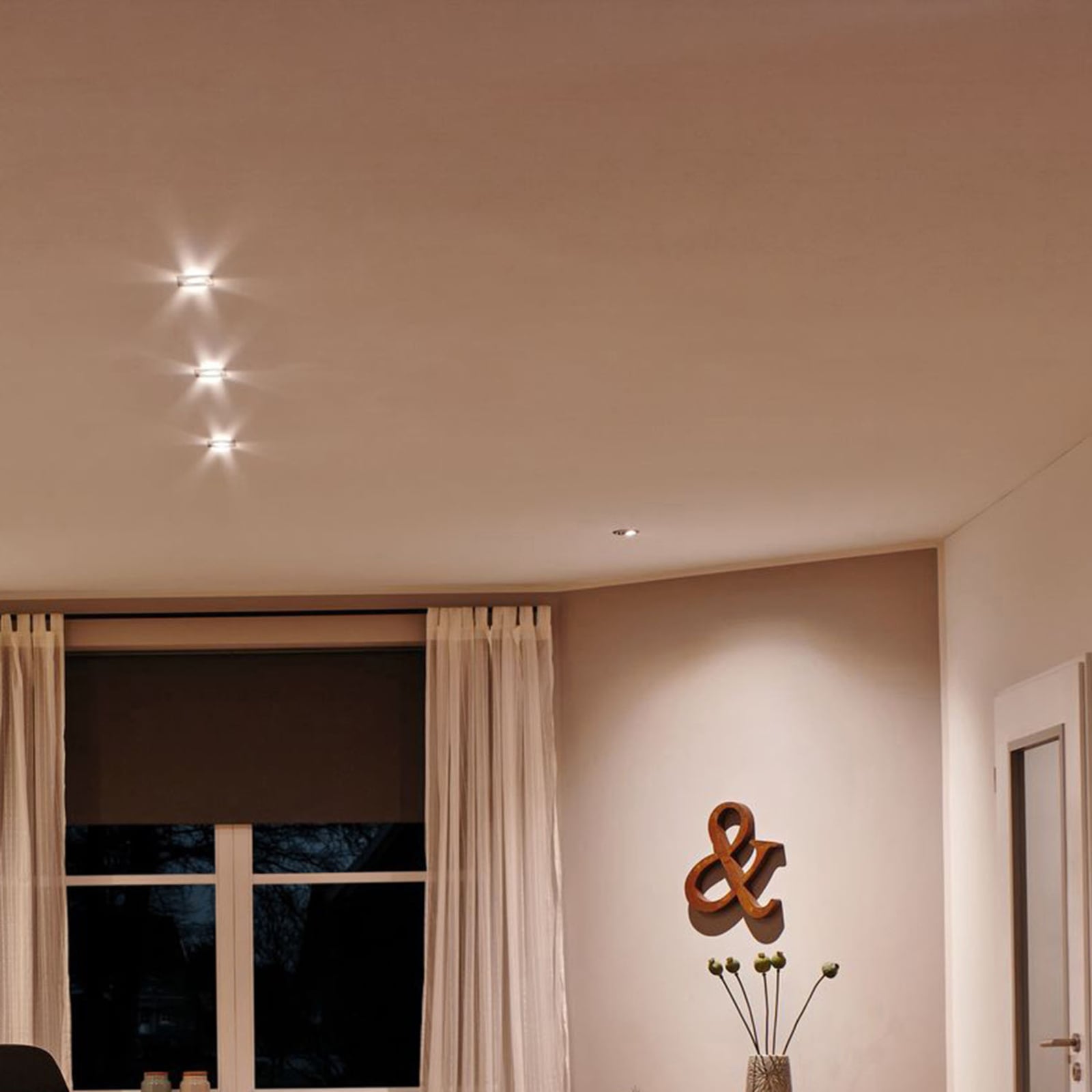 Nova Coin upotettava LED-kohdevalaisin, 3 kpl, kääntyvä, rauta - Paulmann Nova Coin upotettava LED-kohdevalaisin, 3 kpl, kääntyvä, rauta - Paulmann