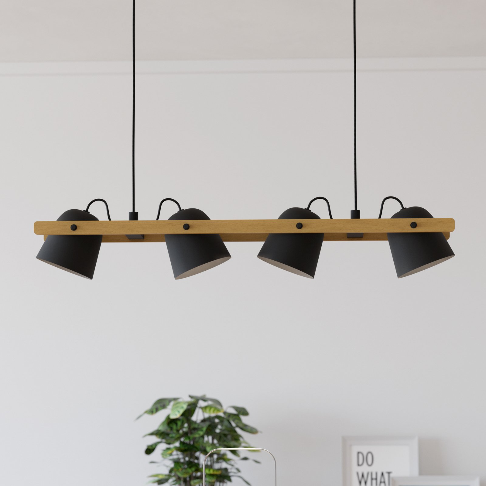 EGLO connect LED stropna svjetiljka Hornwood-Z, 4 žarulje, crna