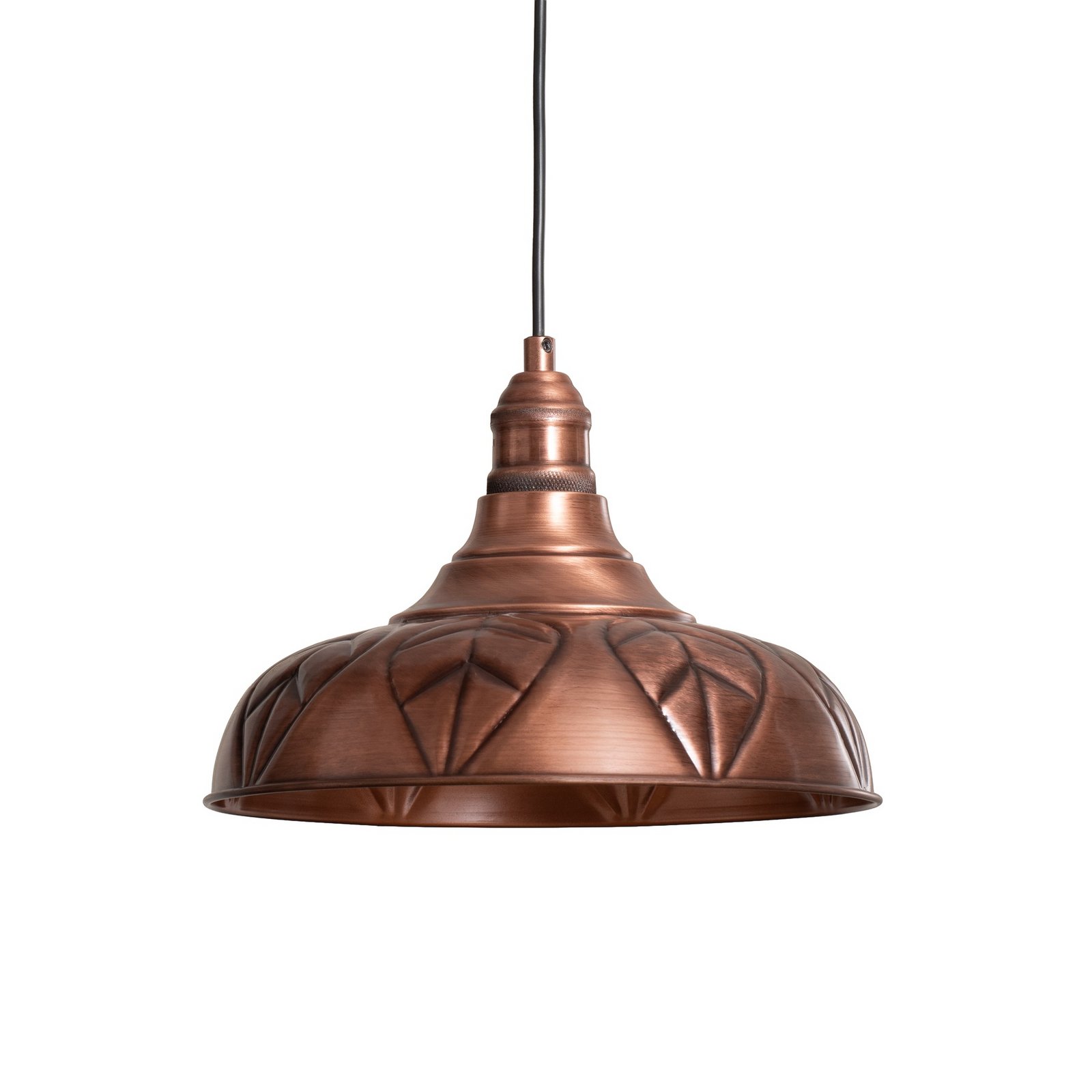 Candeeiro suspenso Saglam, cobre, metal, Ø 32 cm, E27 Candeeiro suspenso Saglam, cobre, metal, Ø 32 cm, E27