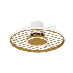 Ventilatore da soffitto LED Soho legno motore DC silenzioso Ø 66 cm CCT