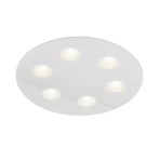 Candeeiro de teto Helestra Nomi LED Ø49cm branco escuro