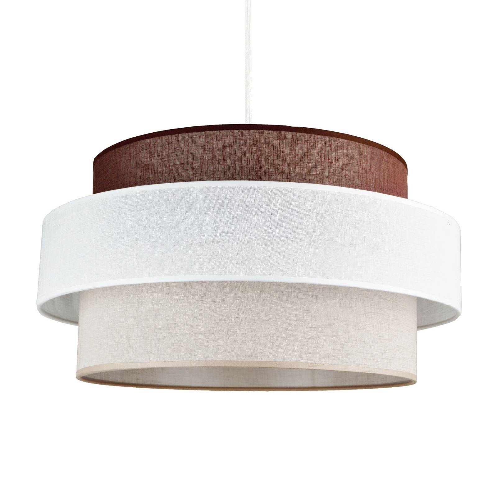 Lampa wisząca Space, biała/beżowa/brązowa