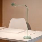 Candeeiro de mesa Vibia Pin 1655 LED, comprimento 40cm, verde