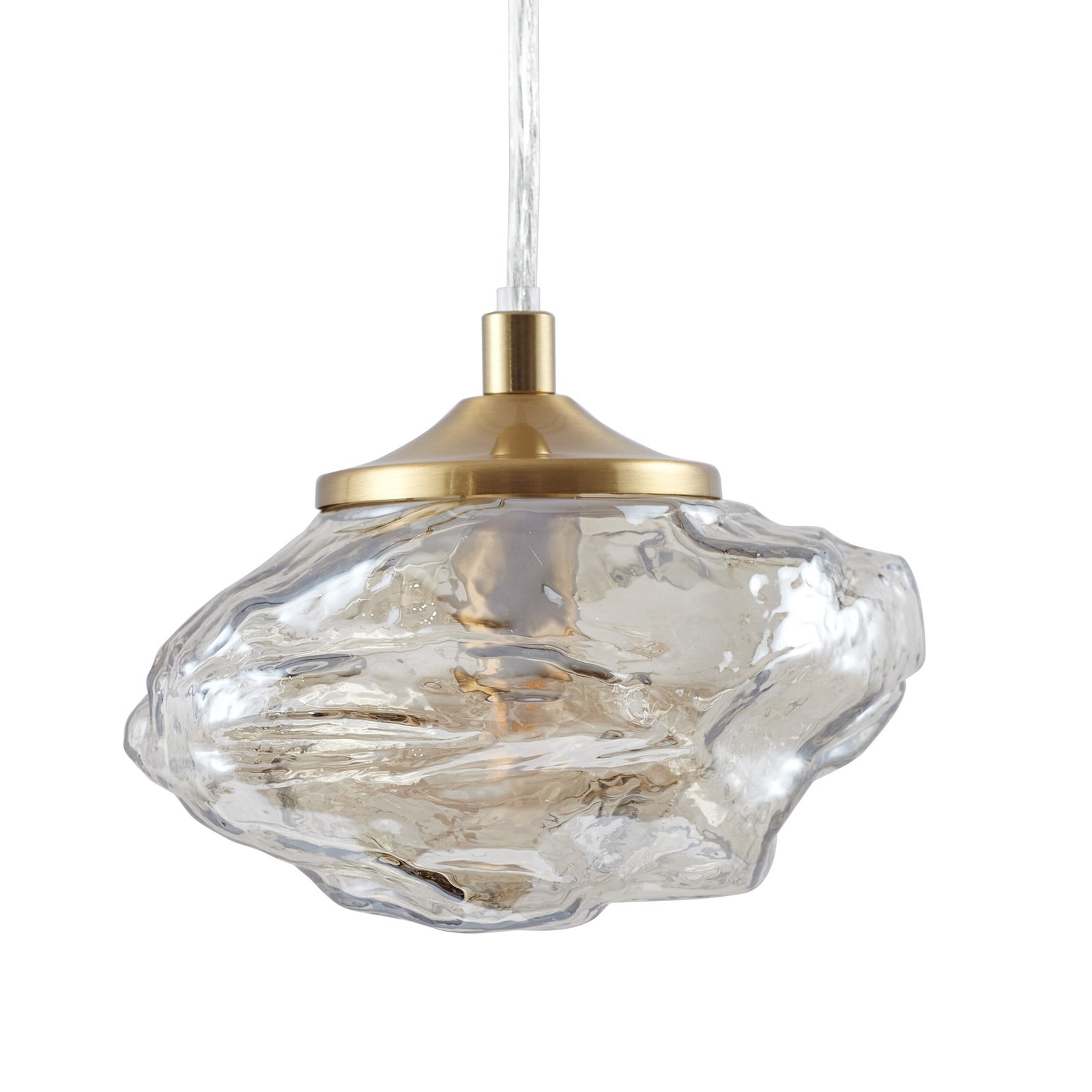Piatra Pendant Amber/Brass - Lindby