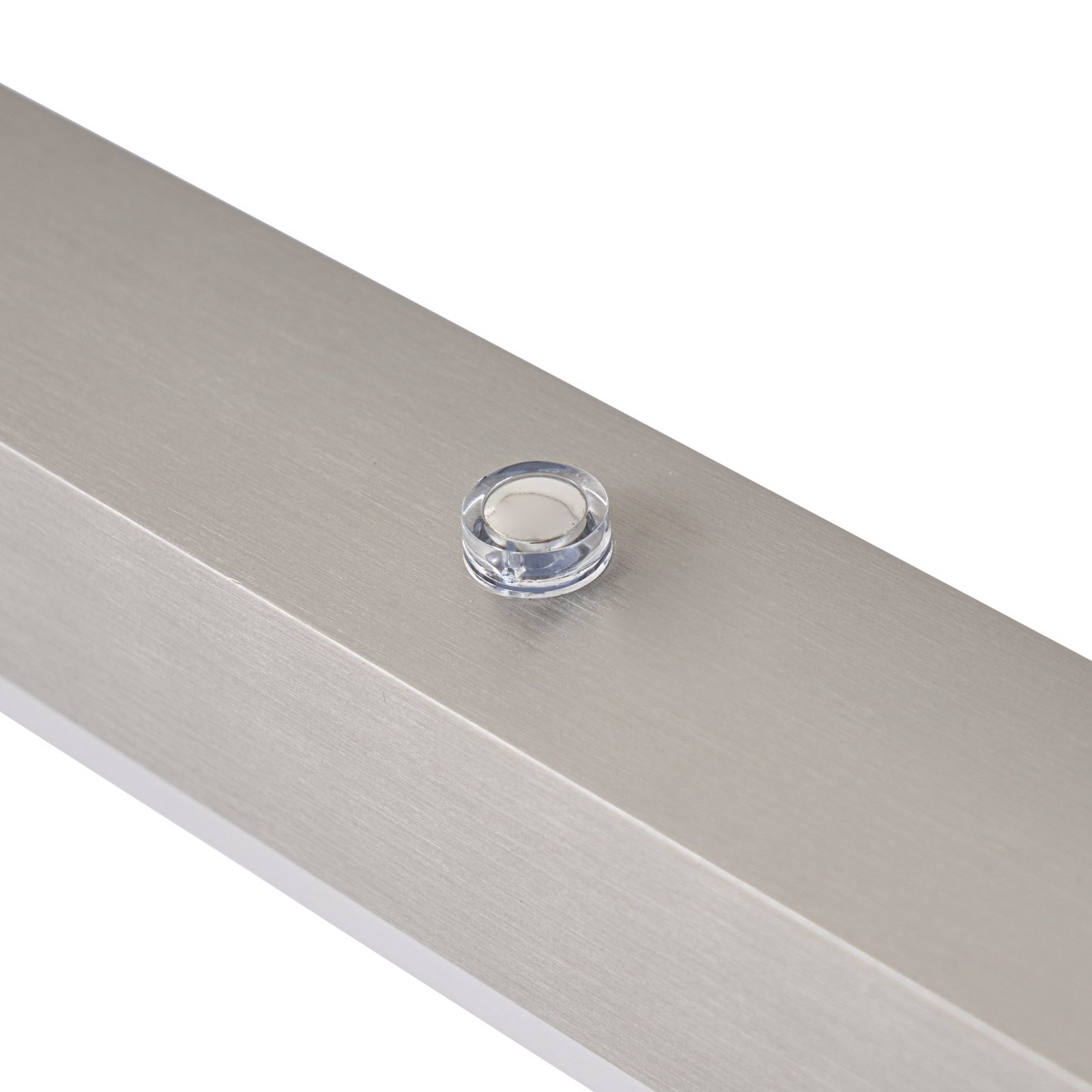 Candeeiro suspenso LED Lucande Solvar, 117 cm, prateado, CCT, regulável