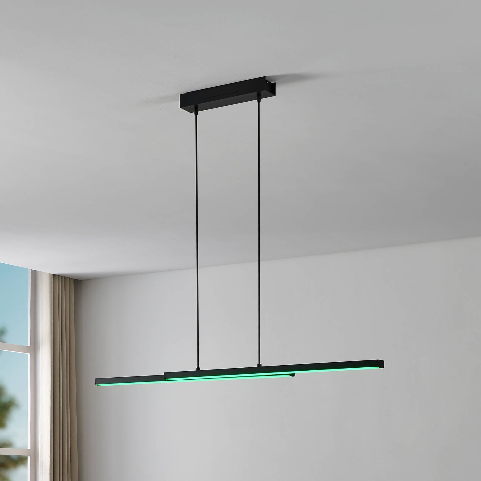 EGLO connect Fraioli-Z suspension LED noire