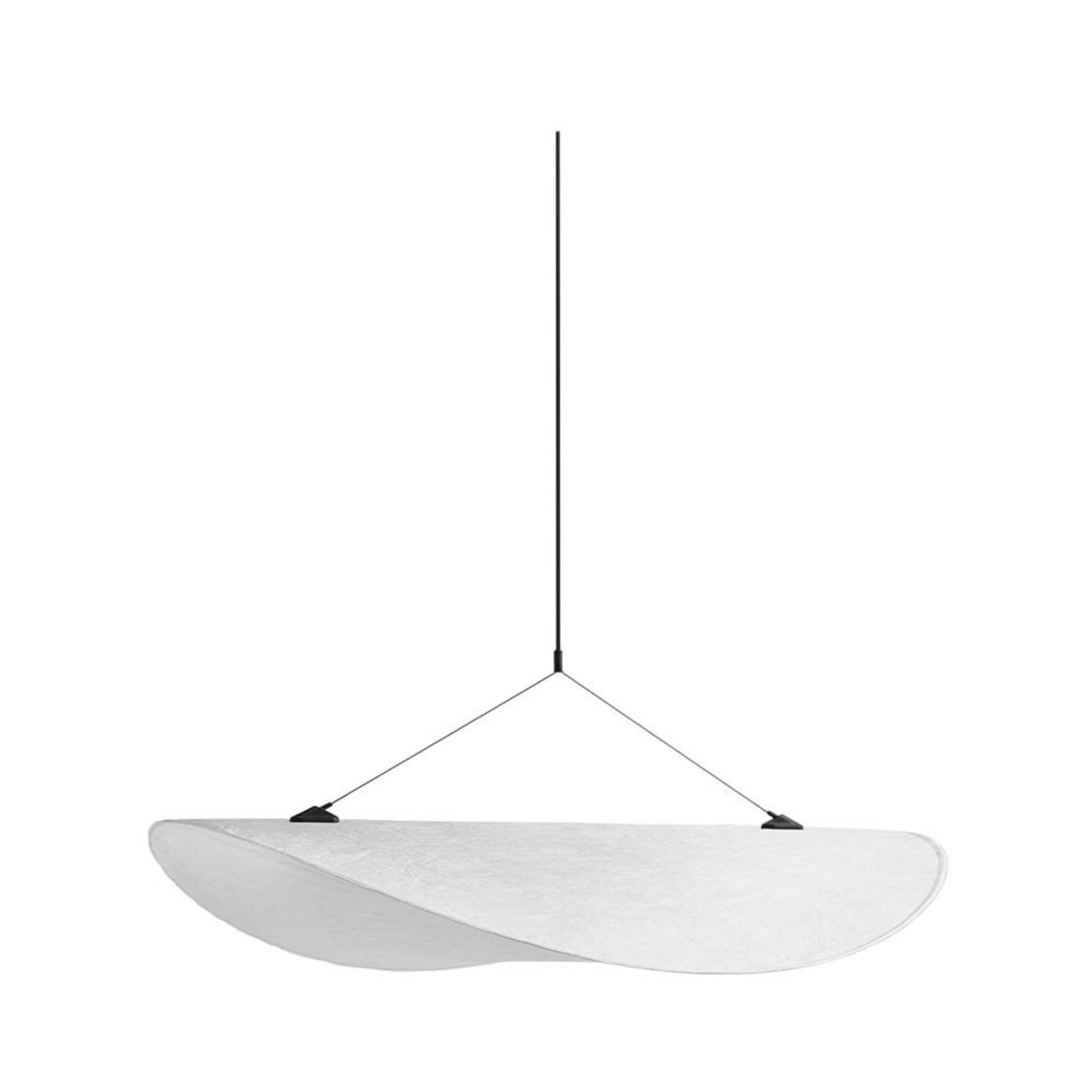 NEW WORKS Suspension LED Tense, Ø55, blanche, à intensité variable