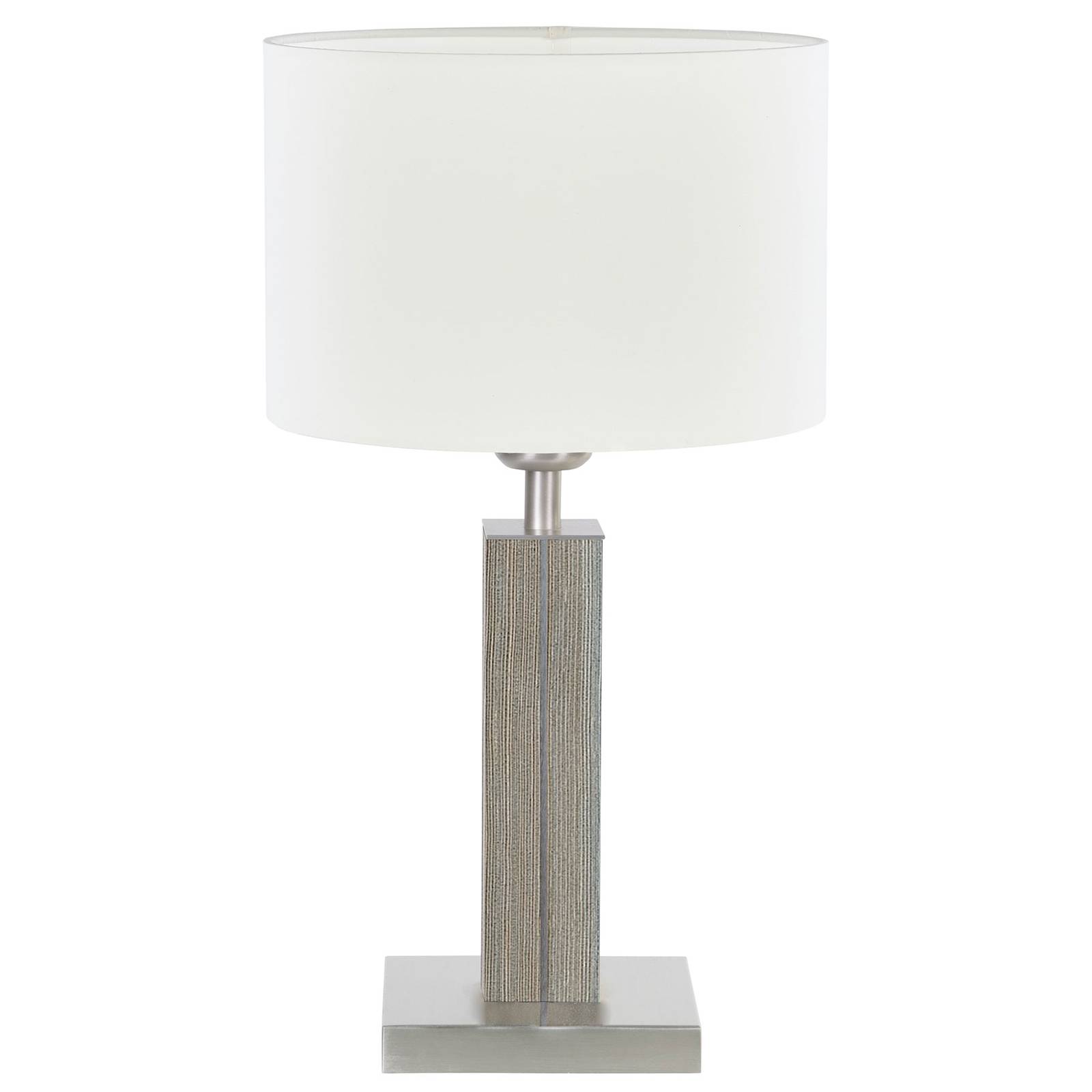 HerzBlut Dana lampe à poser épicéa, blanche, 45 cm