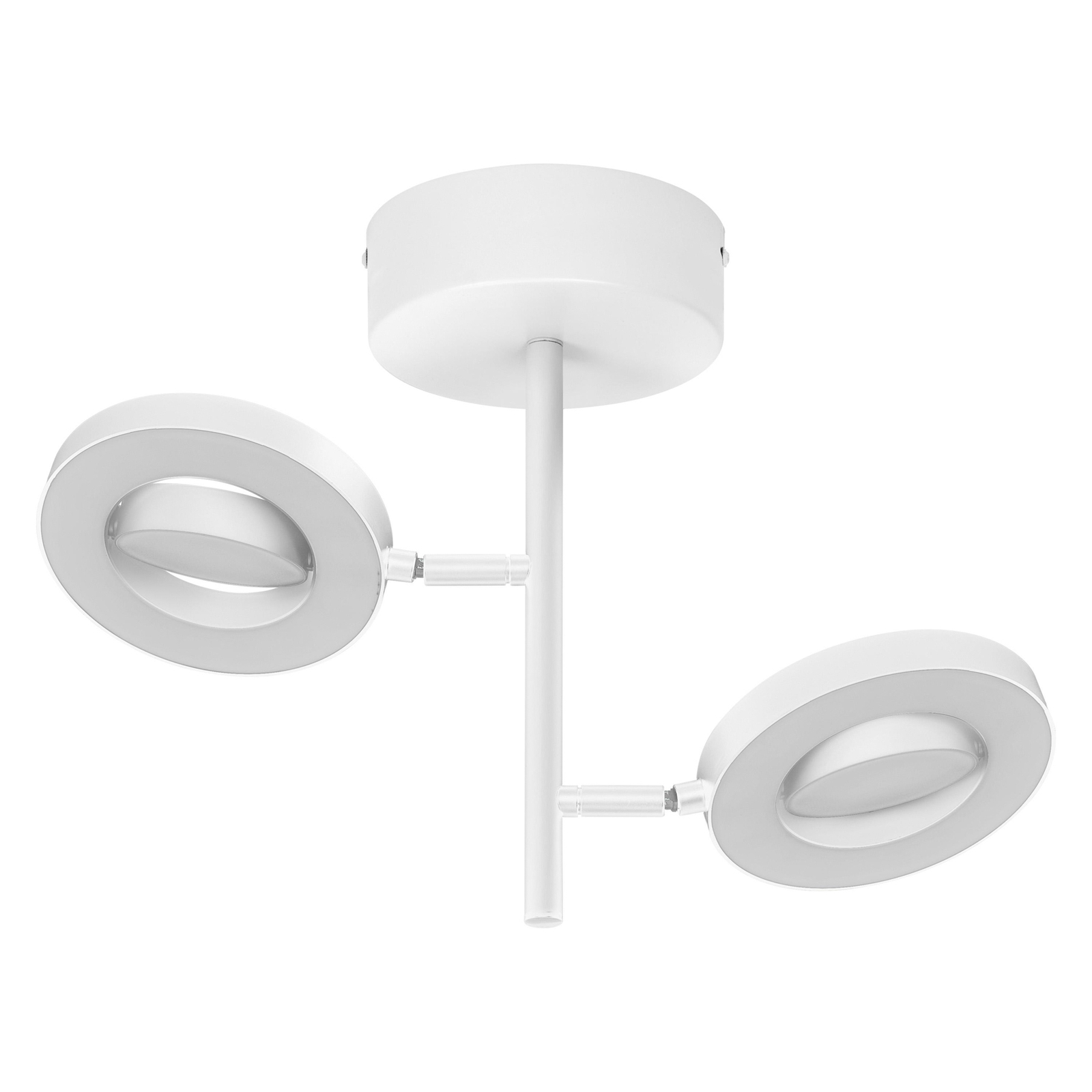 LEDVANCE Spot pour plafond LED Saturn, à 2 lampes, CCT, haut, blanc