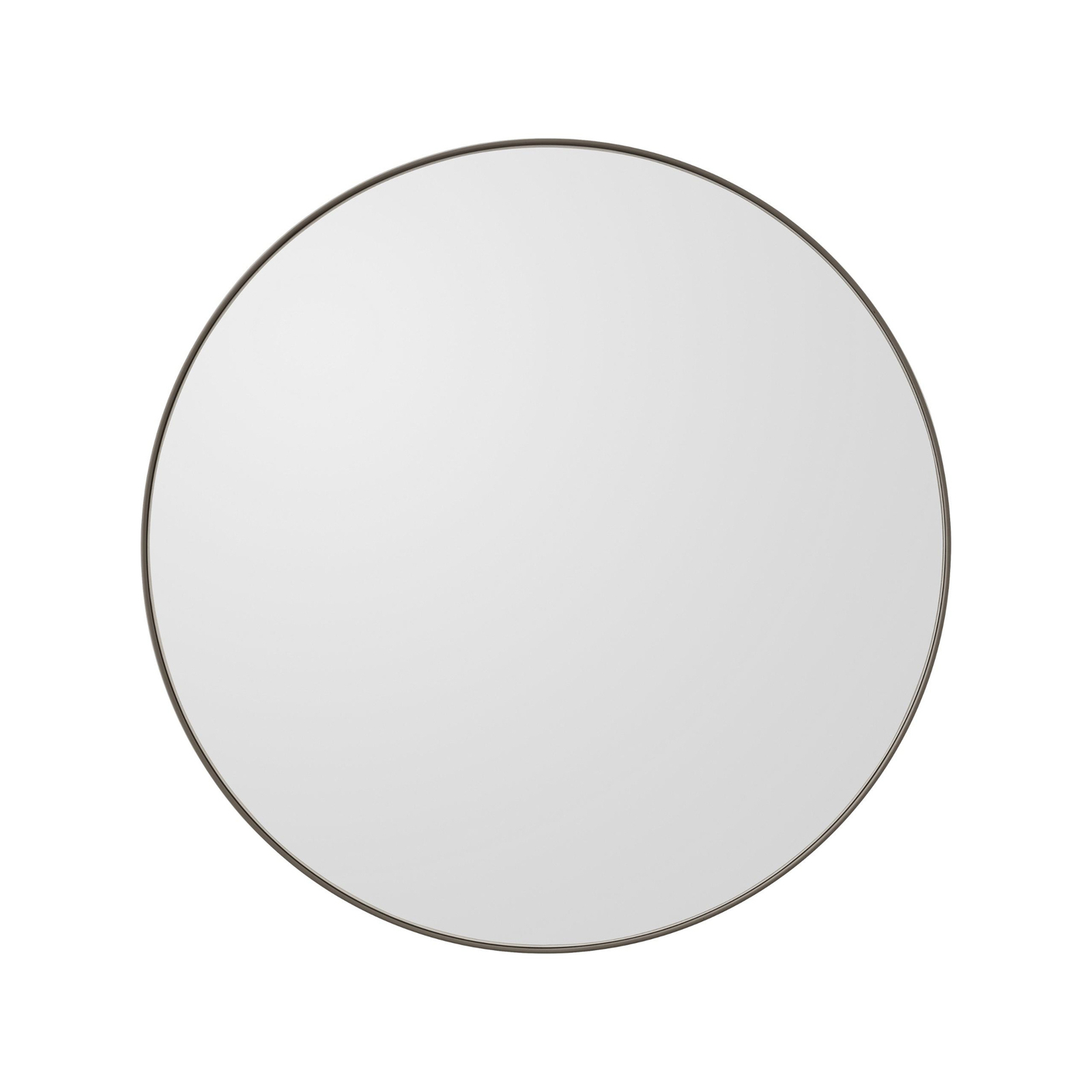 AYTM Circum mirror, clear / grey-brown, Ø 50 cm, glass, wood