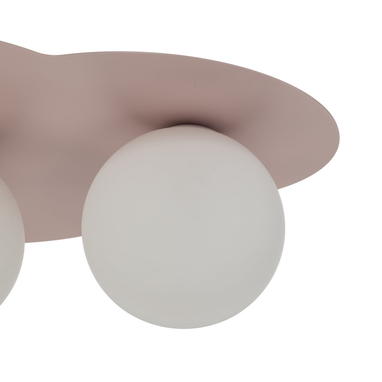 Cloud ceiling light, pink, 3-bulb, glass, length 51 cm, G9 Cloud ceiling light, pink, 3-bulb, glass, length 51 cm, G9