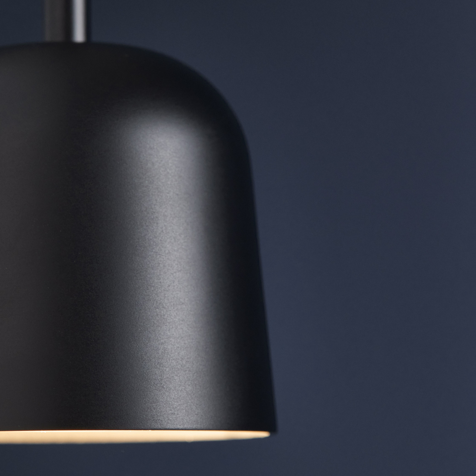 Lampă suspendată FRANDSEN LED Satellite negru metal Ø 7 cm - Camera de zi / sufragerie - design - negru mat