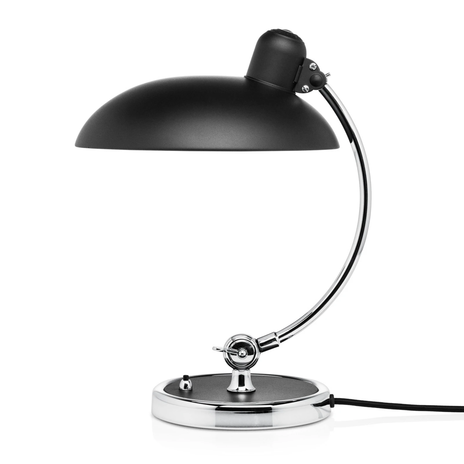 FRITZ HANSEN stolna lampa Kaiser Idell Luxus, crna/krom