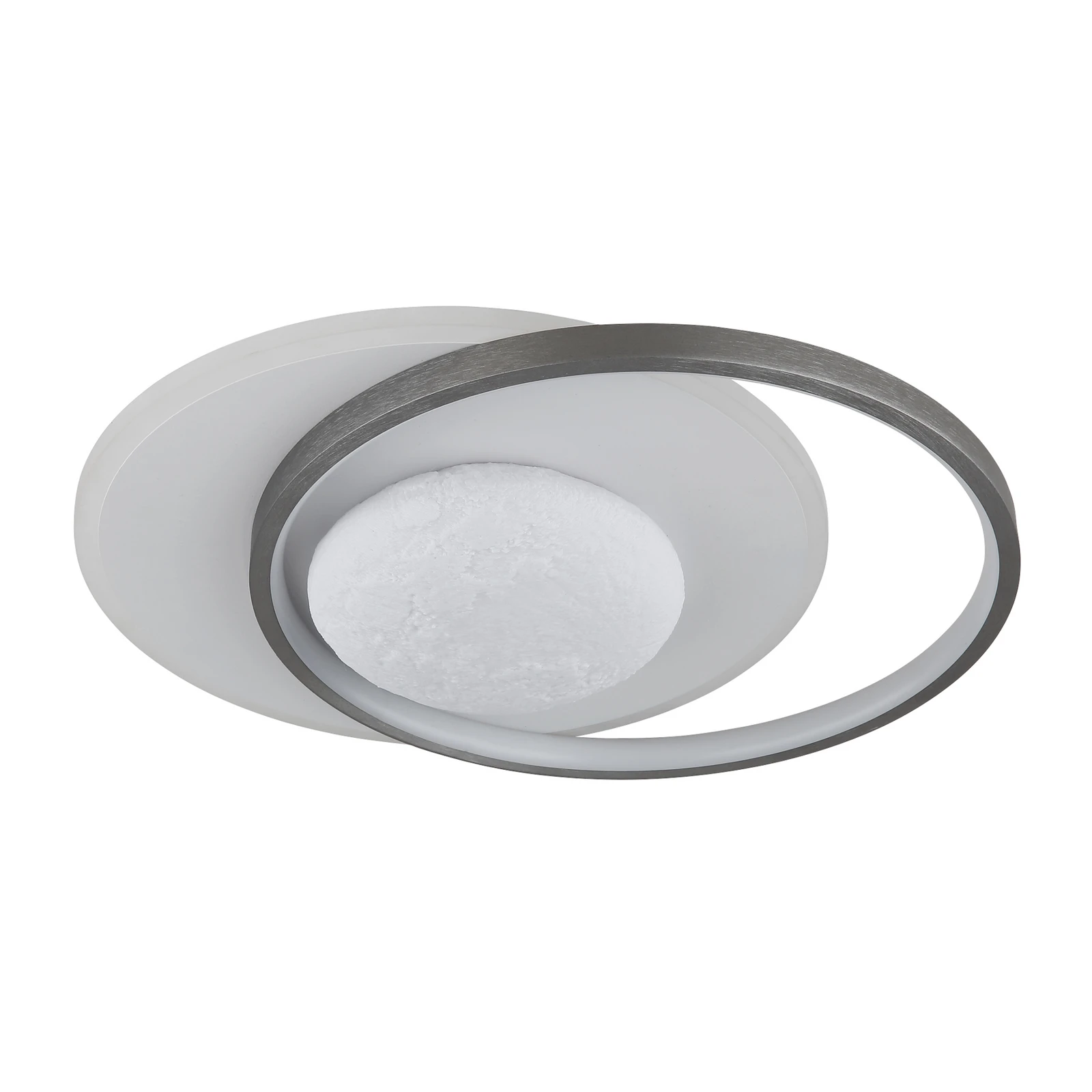 Plafoniera LED Moon, nero/grigio, metallo, 37 cm