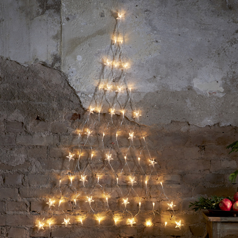 LED-ljusgardin Star 55 lampor