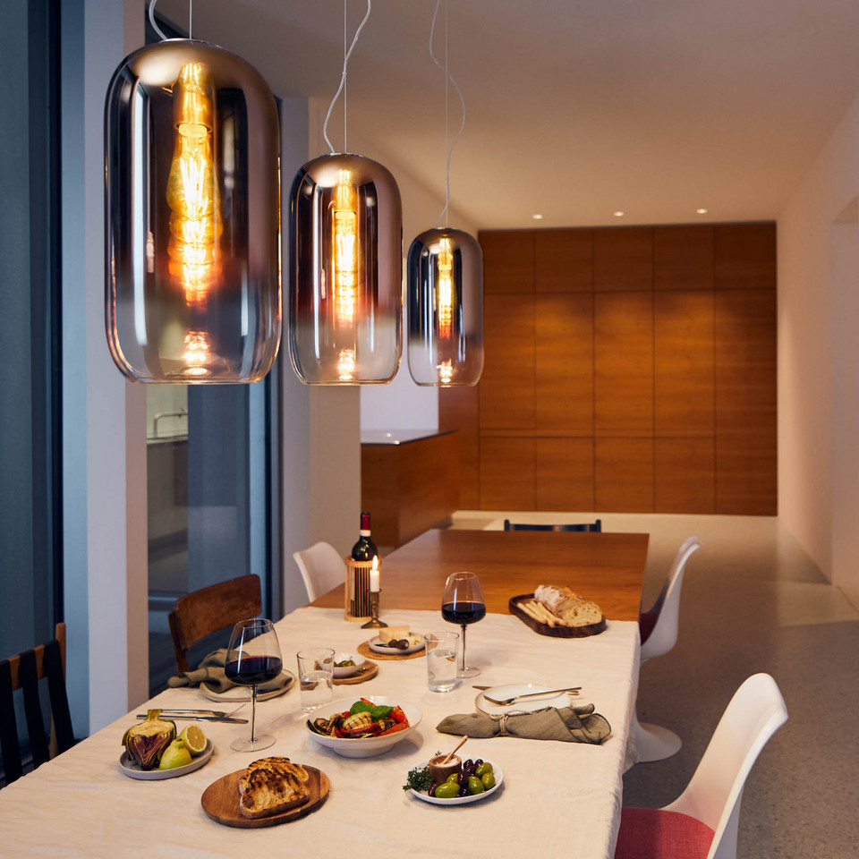 Artemide Gople Mini pendellampa, koppar från Artemide