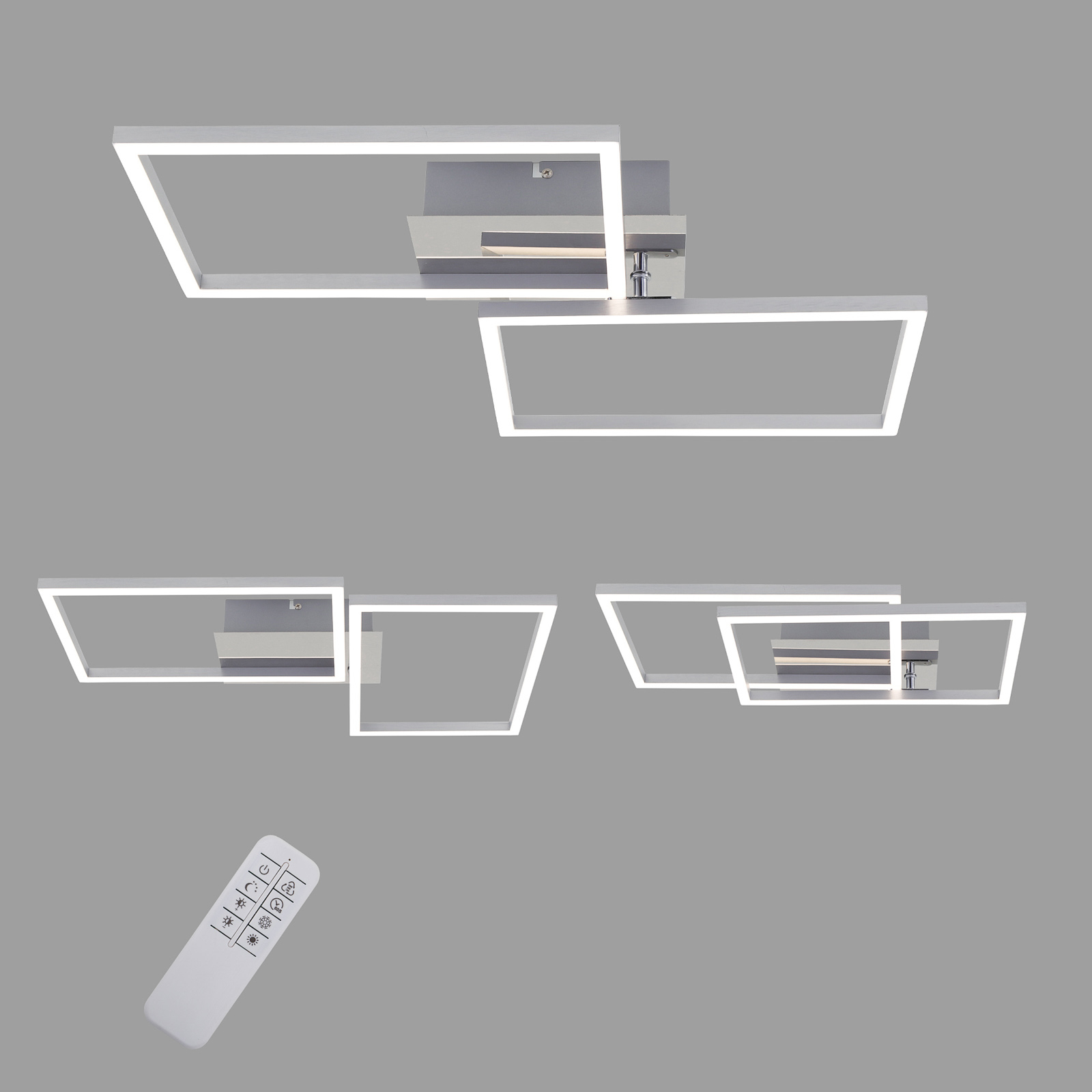 LED-Deckenleuchte 3149-018 zwei Quadrate | Lampenwelt.at